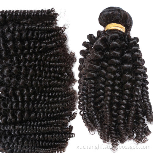 Raw Virgin Burmese Curly Hair Bundle Pineapple Curly Hair Mongolian Kinky Afro Curly Wave Human Hair Extension For Black Women